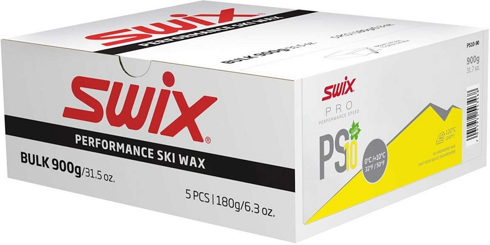 Мазь скольжения SWIX PS10 Yellow, 0°C/+10°C